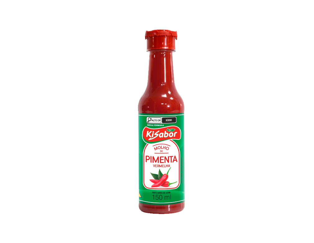 MOLHO DE PIMENTA VERMELHA KISABOR 150 ML (CX 24 UN)